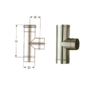 Raccordo a T90° AISI 304